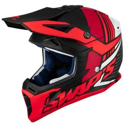 SWAPS CASQUE CROSS ROUGE